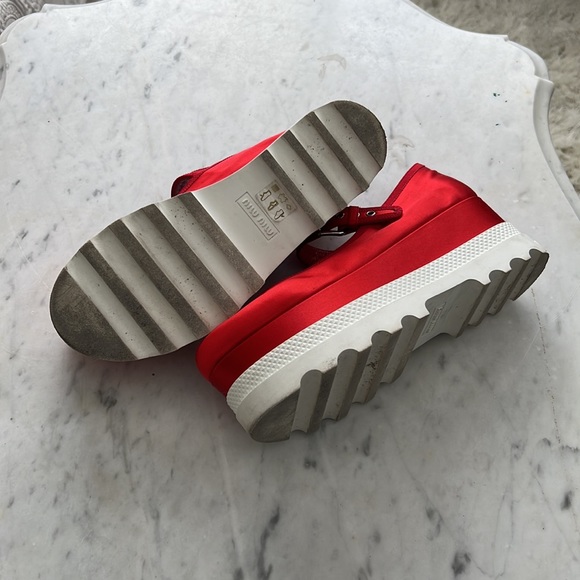 Miu Miu platform Mary Janes - Picture 5 of 6